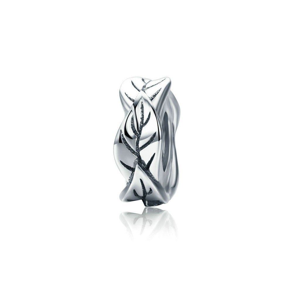Sterling silver charm Leaves