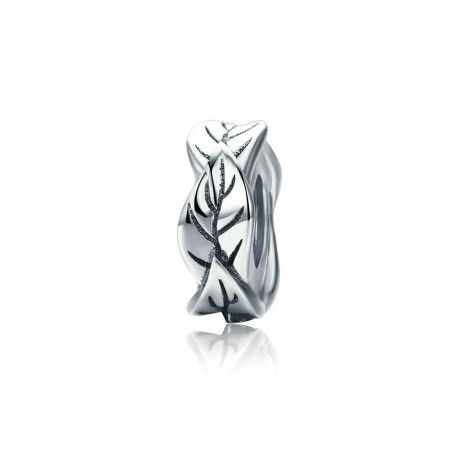 Sterling silver charm Leaves