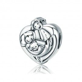 Sterling silver charm Sweet family