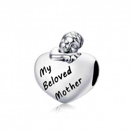 Sterling silver charm My beloved mother