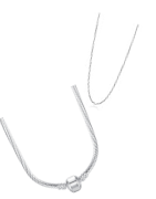Halsketten aus Sterlingsilber, Edelstahl und Leder, geeignet für Pandora, Tedora, Trollbeads und alle anderen Marken Charms!
