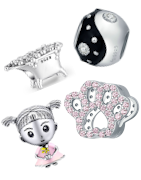 Beautiful sterling silver charms suitable for Pandora, Tedora, Trollbeads and othet brands charm bracelets!