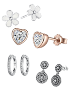 Trendy Silberne Ohrringe für Ihre Hochzeit, Verlobung, einen Geburtstag, oder Ohrringe, mit dem Sie sich selbst etwas Gutes tun!